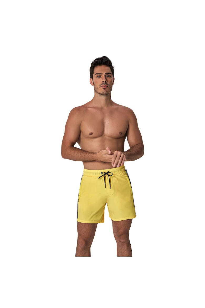 YEAZ Pantaloni scurti de baie cu logo lateral si buzunare cu fermoar Seabeat 28987 - Pled.ro