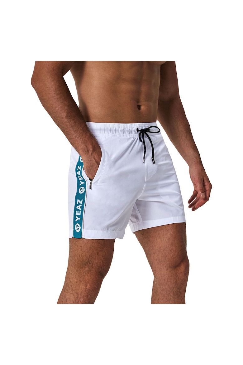 YEAZ Pantaloni scurti de baie cu logo lateral si buzunare cu fermoar Seabeat 28987 - Pled.ro