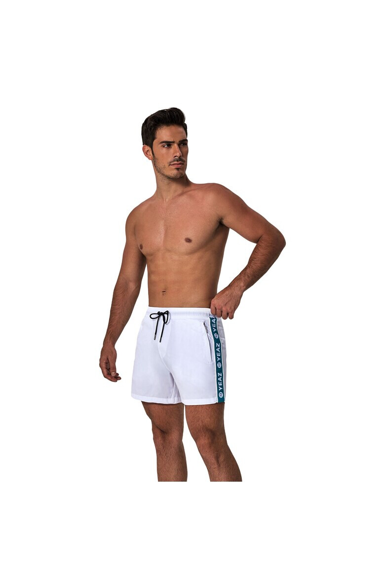 YEAZ Pantaloni scurti de baie cu logo lateral si buzunare cu fermoar Seabeat 28987 - Pled.ro