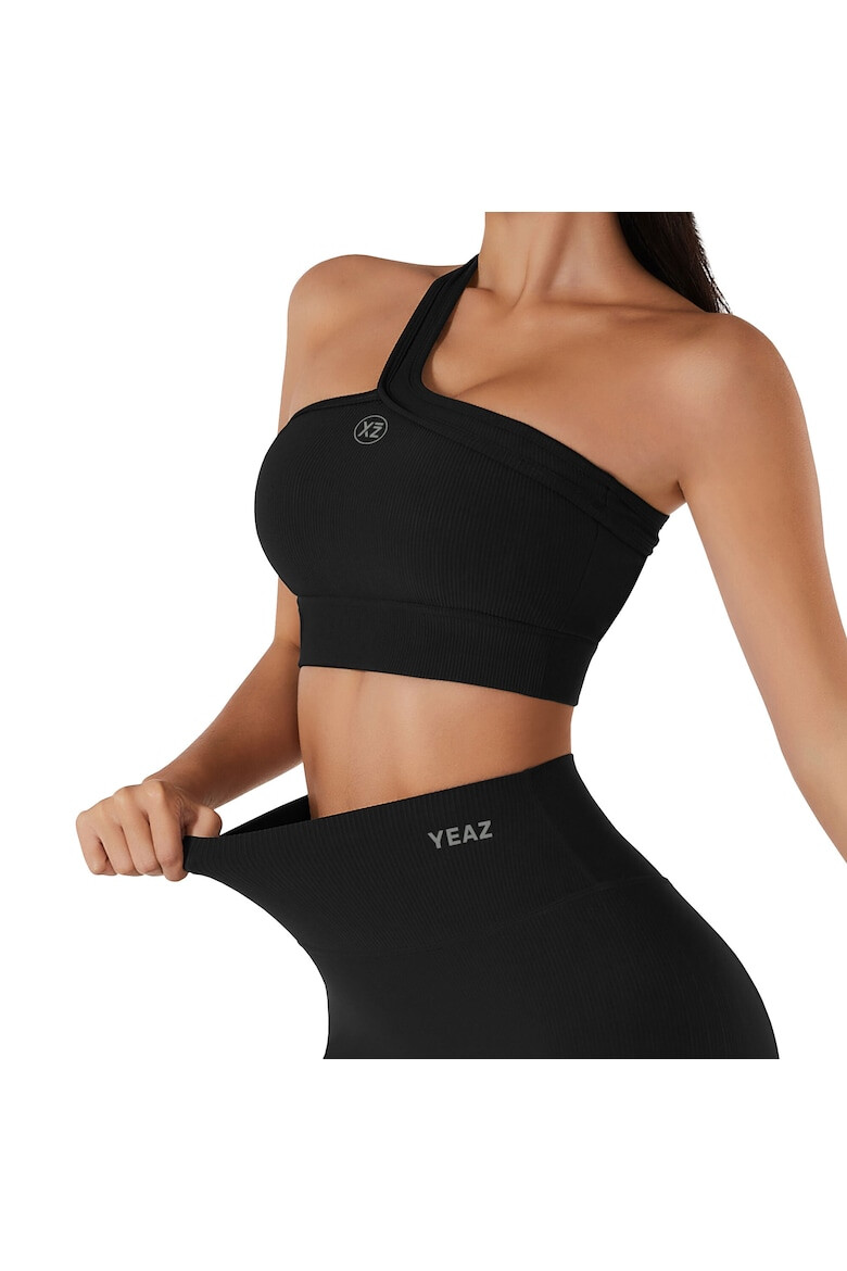 YEAZ Top crop cu decolteu pe un umar pentru fitness Adore - Pled.ro