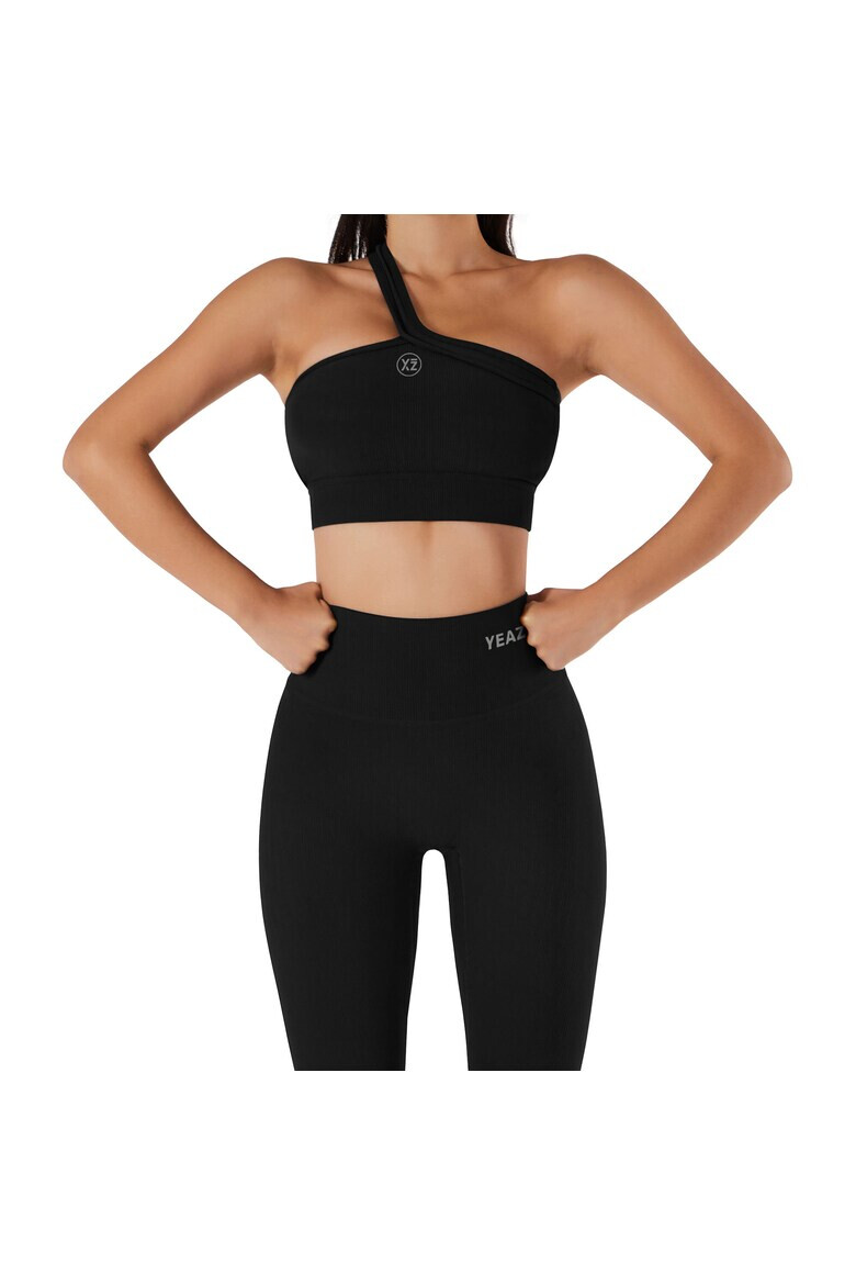 YEAZ Top crop cu decolteu pe un umar pentru fitness Adore - Pled.ro