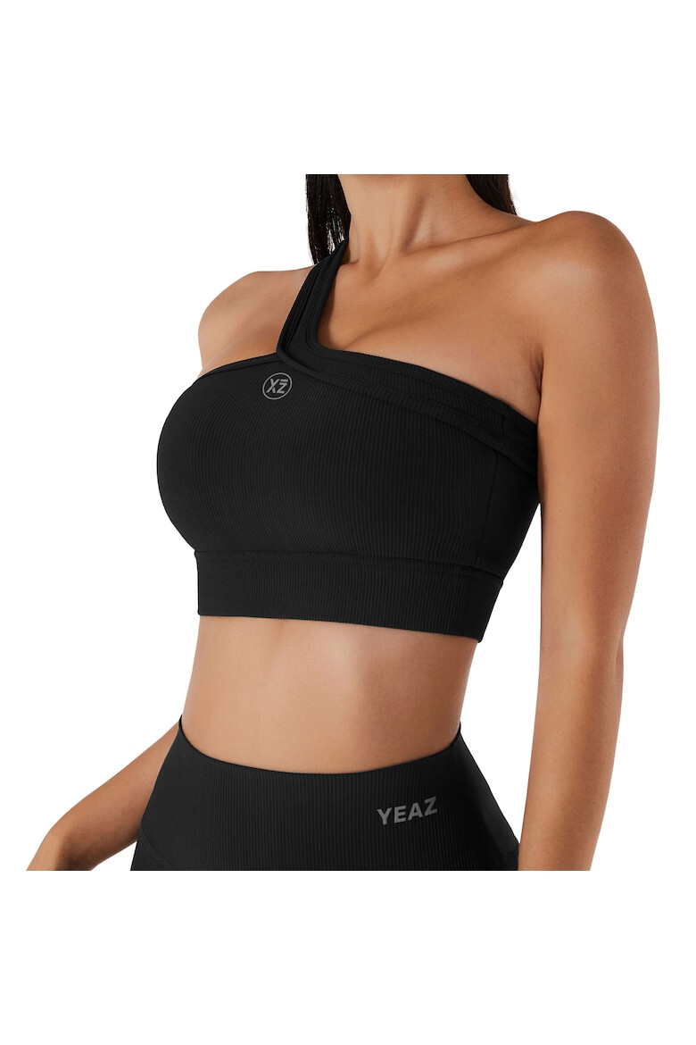 YEAZ Top crop cu decolteu pe un umar pentru fitness Adore - Pled.ro