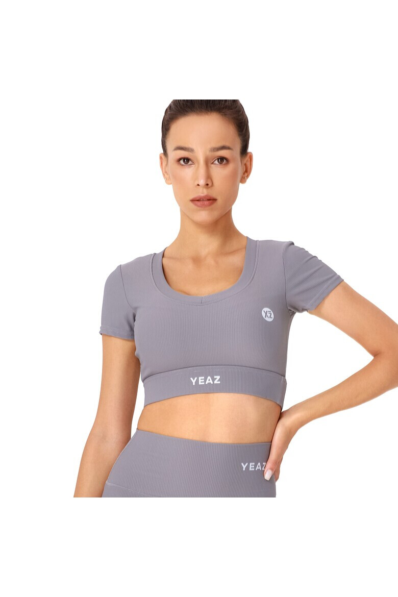 YEAZ Tricou crop pentru fitness - Pled.ro