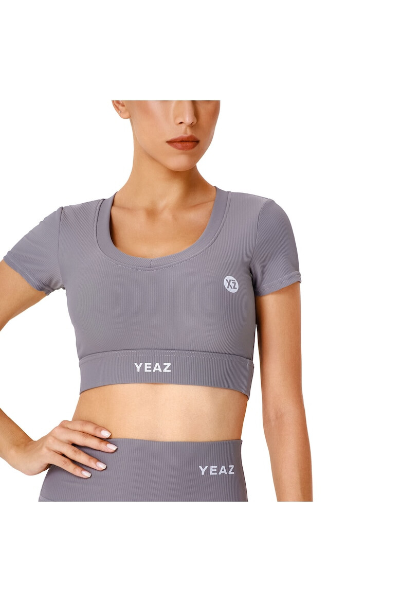 YEAZ Tricou crop pentru fitness - Pled.ro