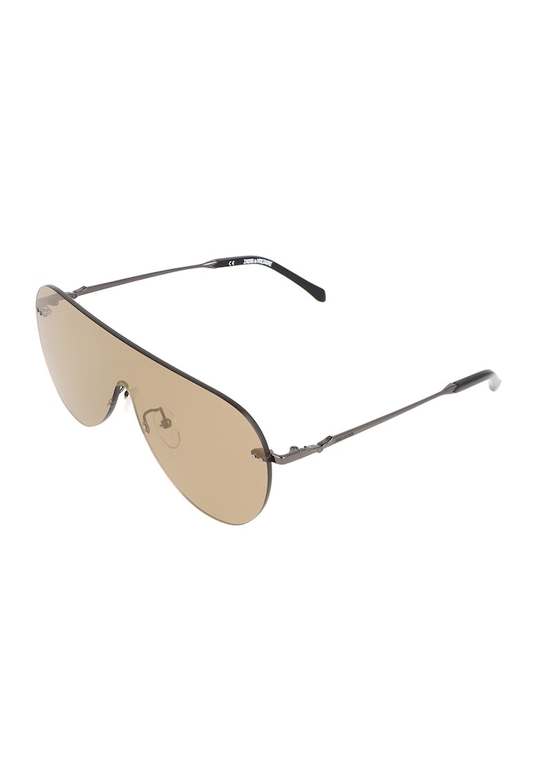 Zadig & voltaire Ochelari de soare shield unisex cu logo - Pled.ro