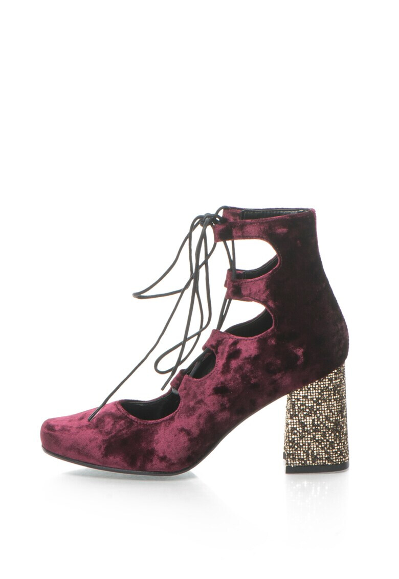 Zee Lane Collection Pantofi catifelati cu siret - Pled.ro