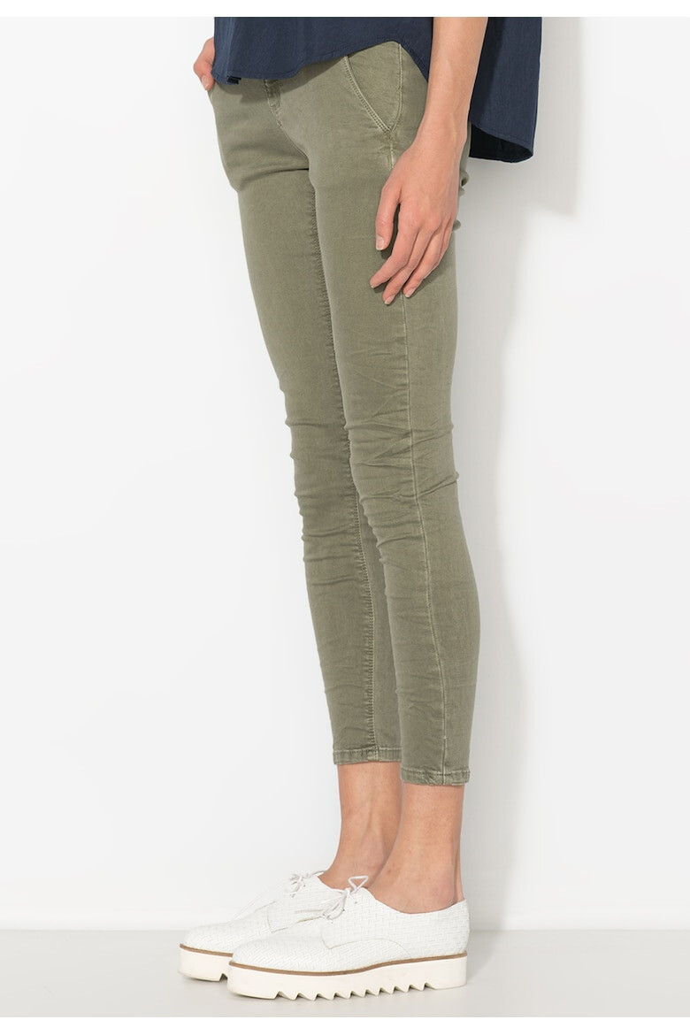 Zee Lane Denim Pantaloni verde camuflaj - Pled.ro