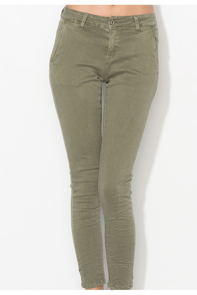 Zee Lane Denim Pantaloni verde camuflaj - Pled.ro