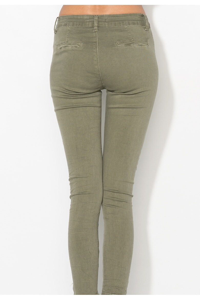 Zee Lane Denim Pantaloni verde camuflaj - Pled.ro