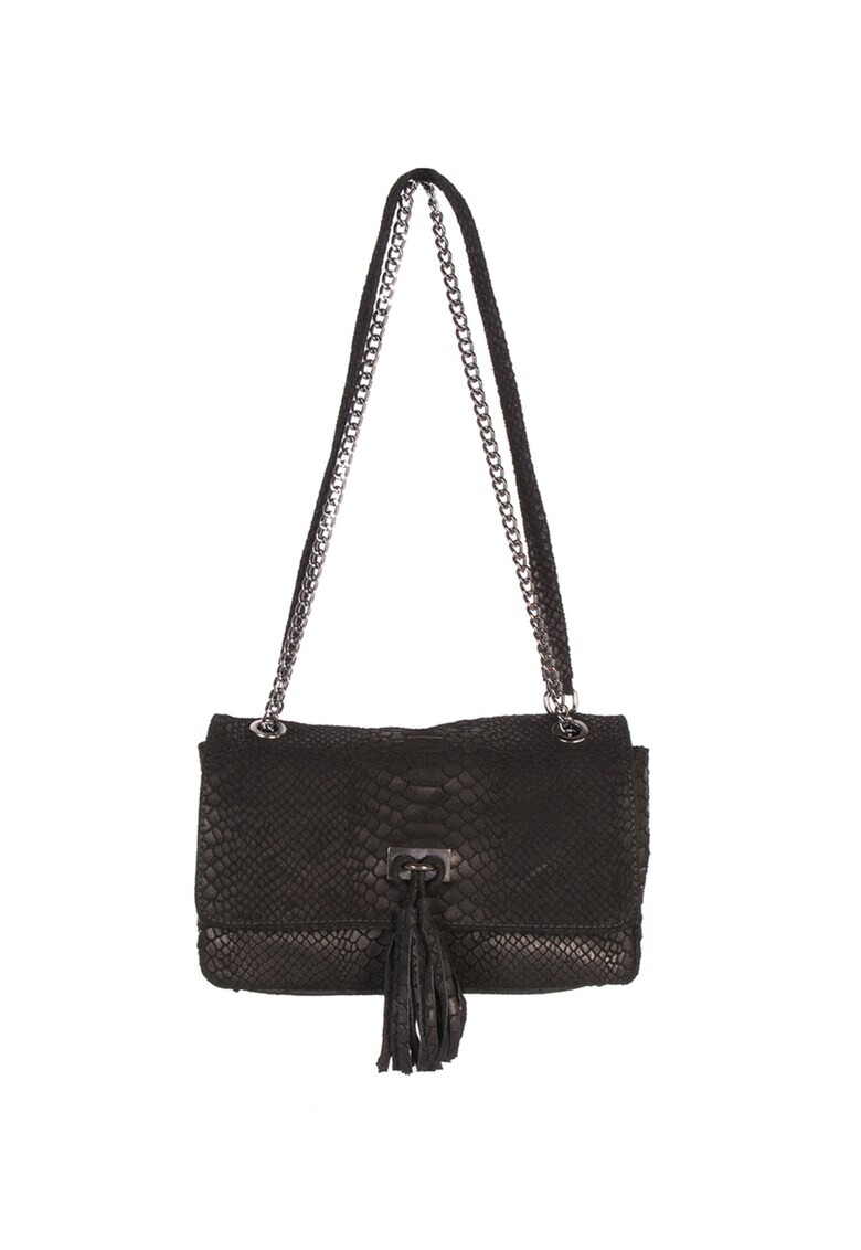 Zevo Geanta crossbody de piele cu canaf Mara - Pled.ro