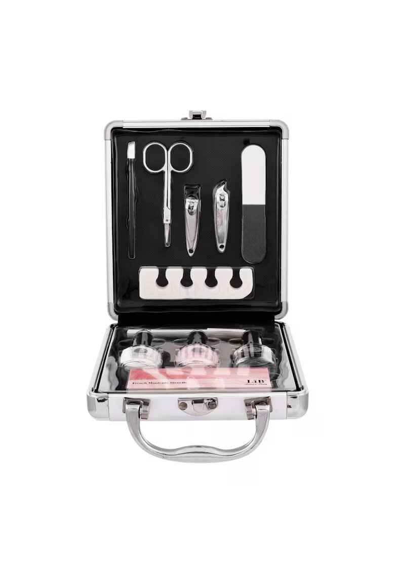 2K Trusa manichiura Basic Manicure Train Case - 10 buc