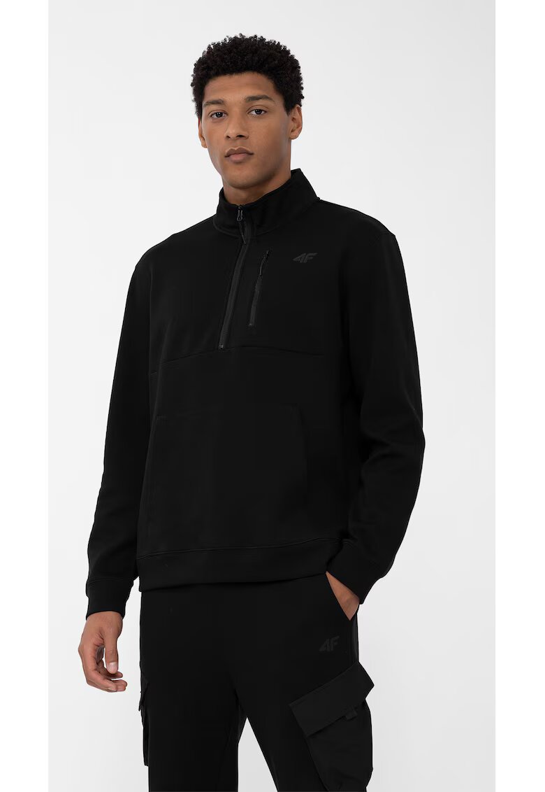 4F Bluza barbati Bumbac - Negru -