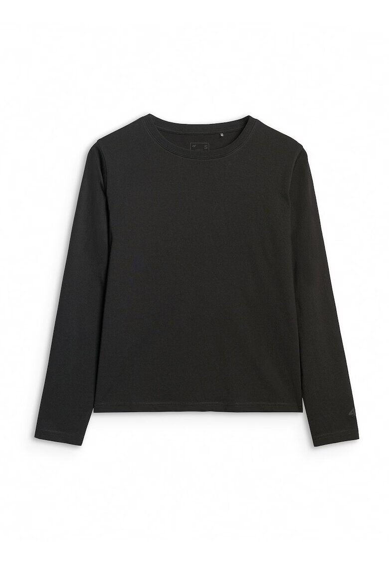4F Bluza dama - Bumbac - Oversize - Negru