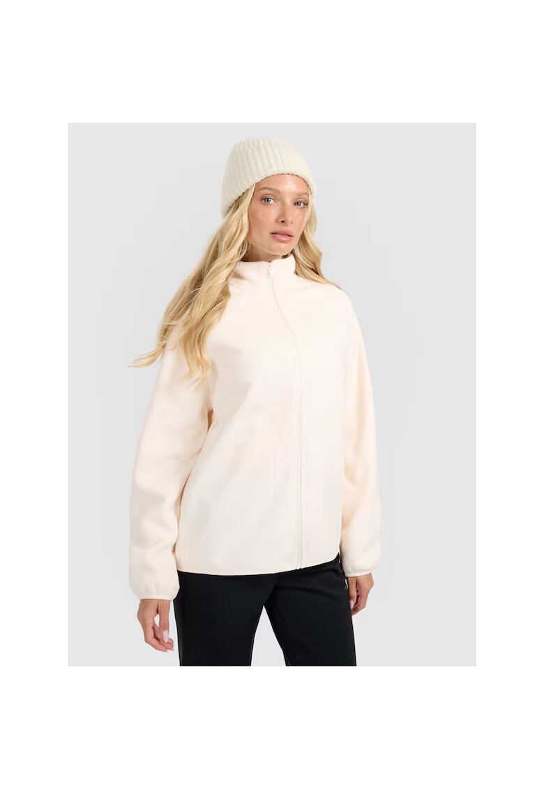 4F Bluza de sport dama - poliester - alb