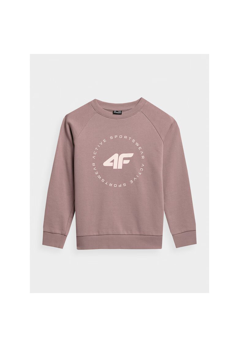 4F Bluza Fete - 302877768 - Bumbac - Bej