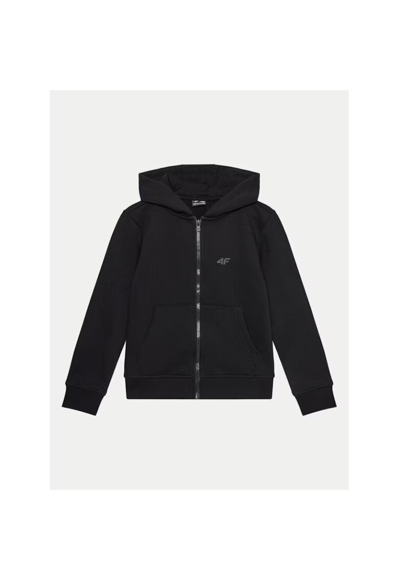 4F Bluza fete - 303943233 - Bumbac/Poliester - Negru - Negru