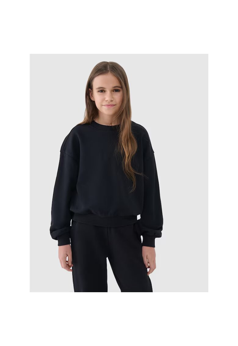 4F Bluza Fete - - Negru
