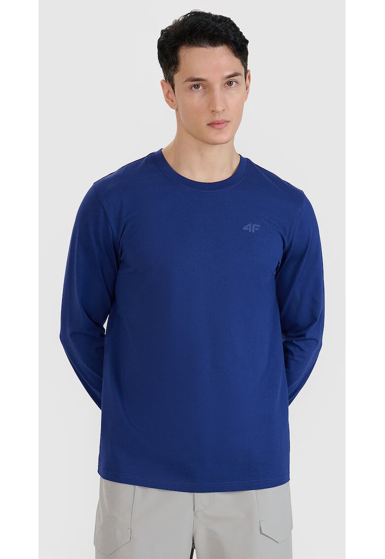 4F Bluza maneca lunga - bleumarin - 100% bumbac