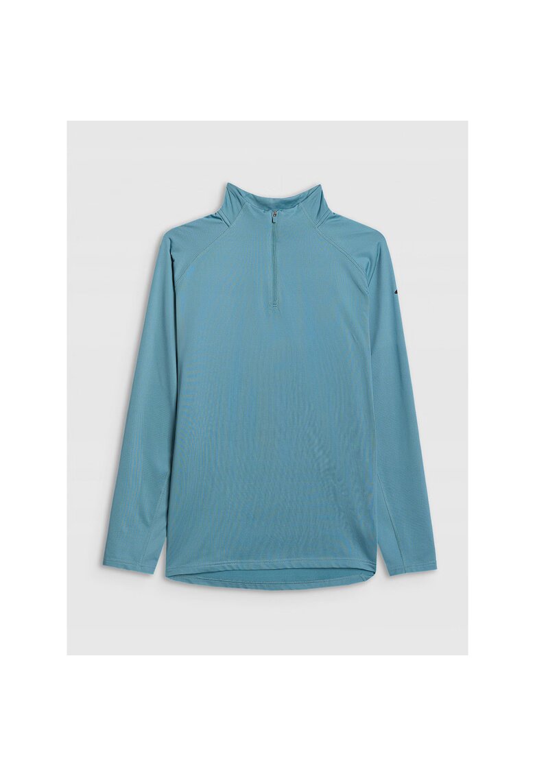 4F Bluza sport barbati - lenjerie termica - turcoaz - tehnologie Warm - croiala regulara