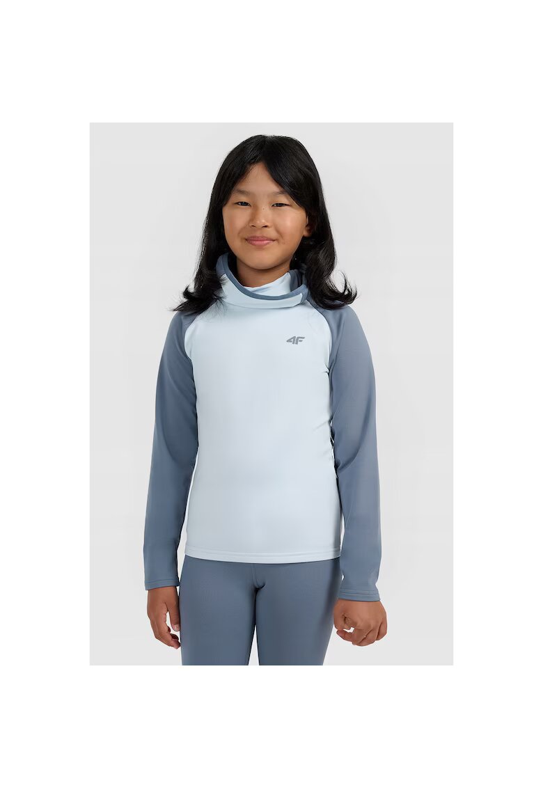 4F Bluza sport copii - fleece - gri