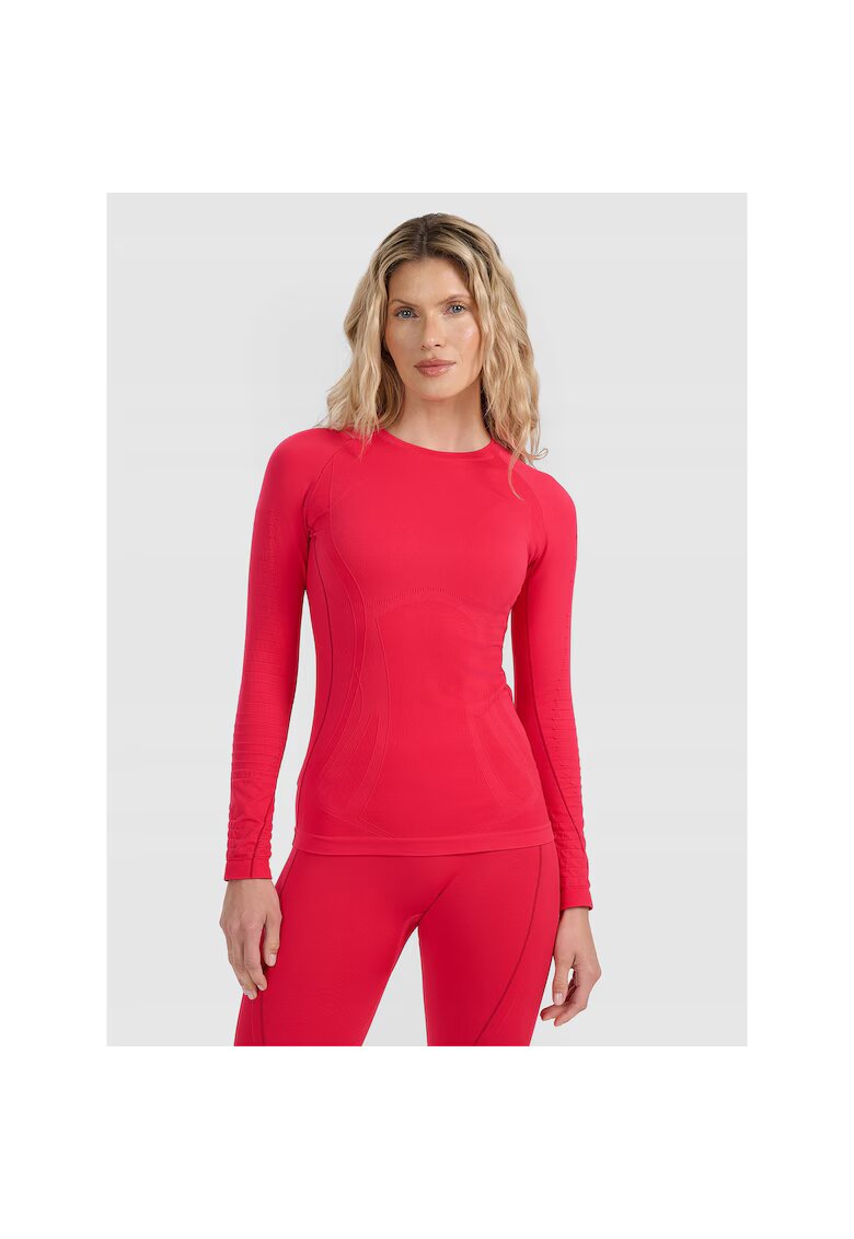 4F Bluza sport dama - poliamida - rosu