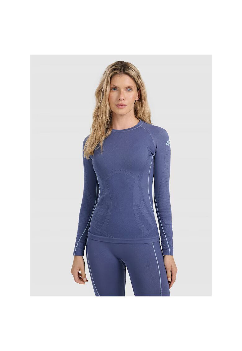 4F Bluza sport dama - poliester - Albastru