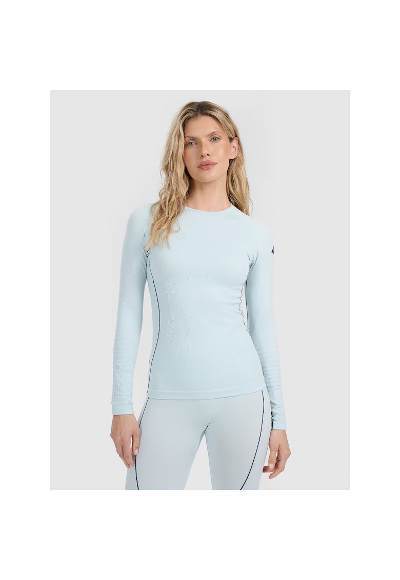 4F Bluza sport dama - poliester - albastru deschiswqfwqd - Albastru deschis