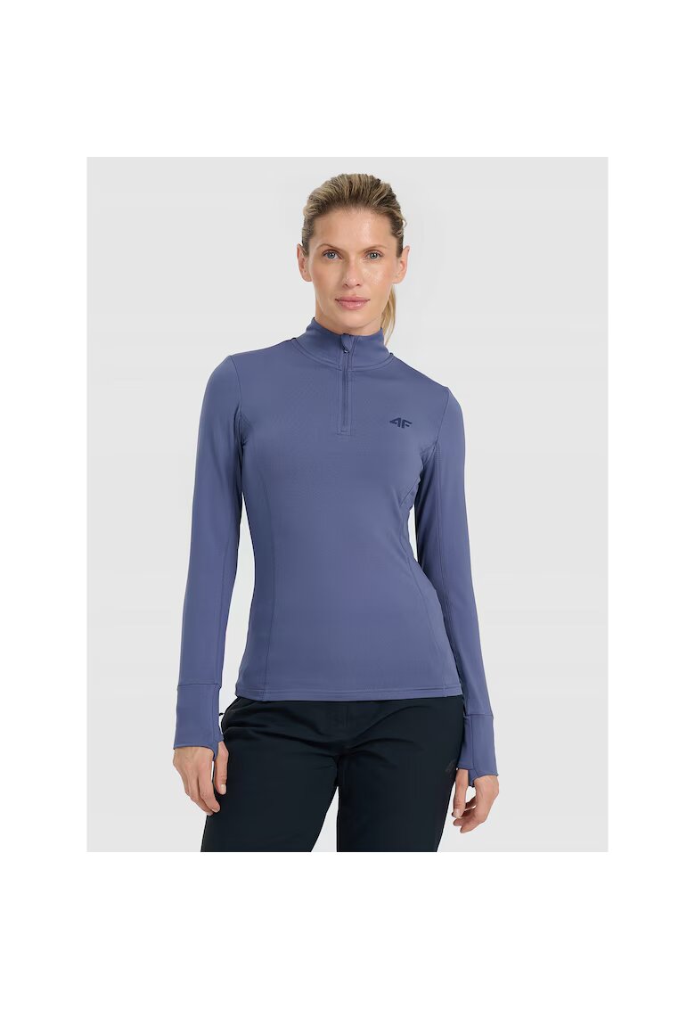 4F Bluza sport unisex - poliester - albastru