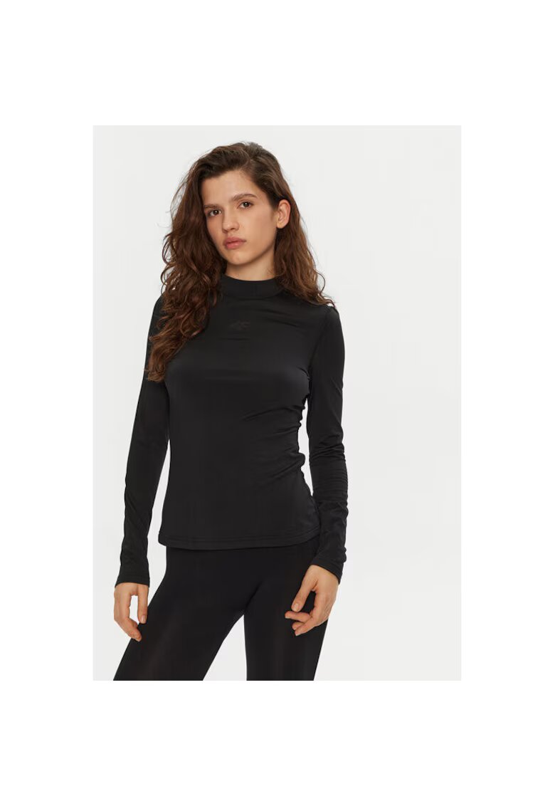 4F Bluza termica dama 303945633 - Poliester - Negru - Negru