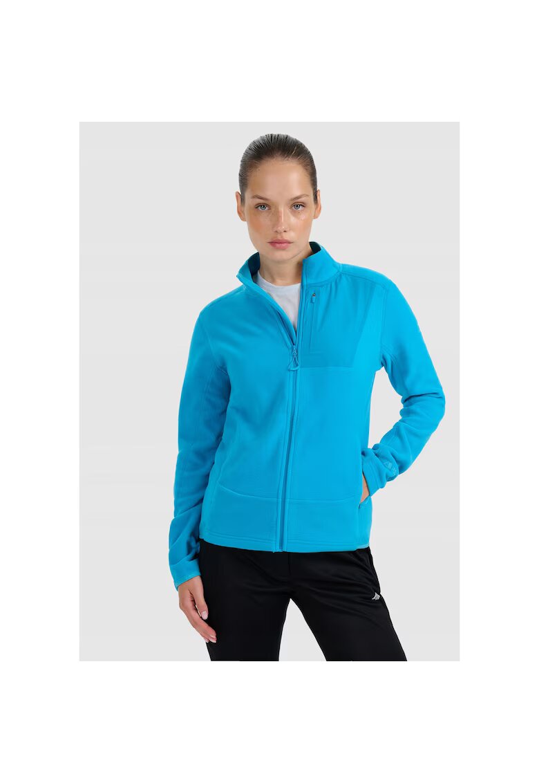 4F Bluza trekking dama - poliester - turcoaz -
