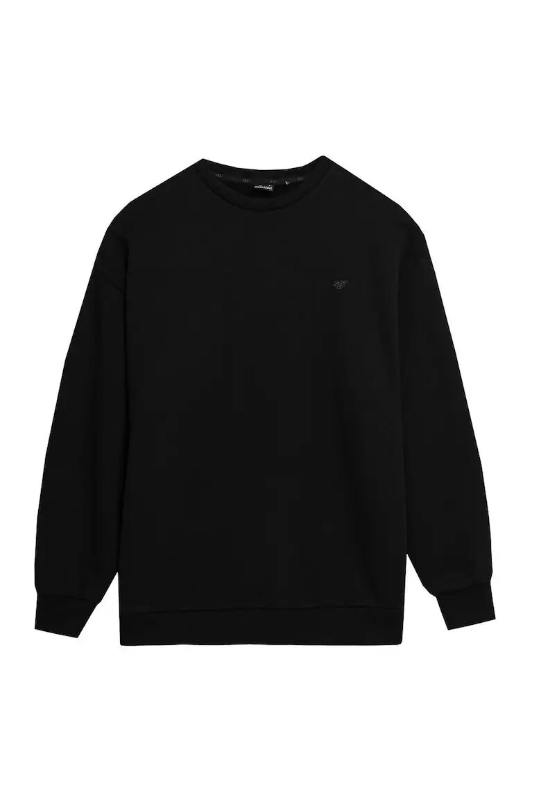 4F Bluza unisex din bumbac - Negru