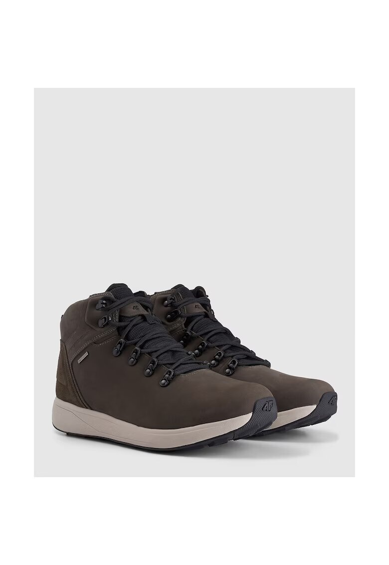 4F Bocanci trekking barbati multicolor - fabricatie rezistenta - culoare Olive / Khaki