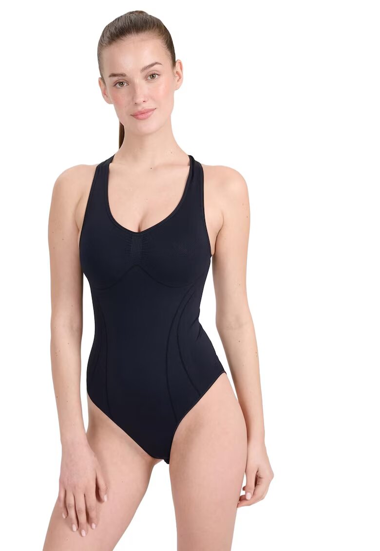 4F Body pentru Femei Slim Fit Negru - Cusaturi Fara Frecare - Uscare Rapida cu Tehnologie Dry - Sport si Confort - Sezon SS25