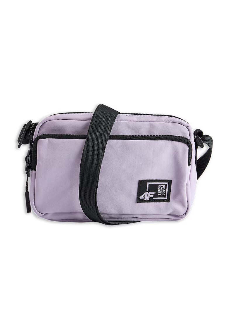 4F Borseta Crossbody pentru Femei Junior - Poliester - Violet Deschis - Dimensiuni 19x12 cm - Sportstyle AW25