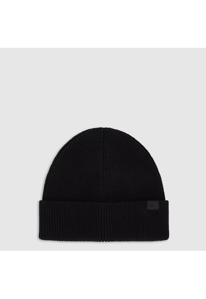 4F Caciula beanie barbati - neagra - marime universala