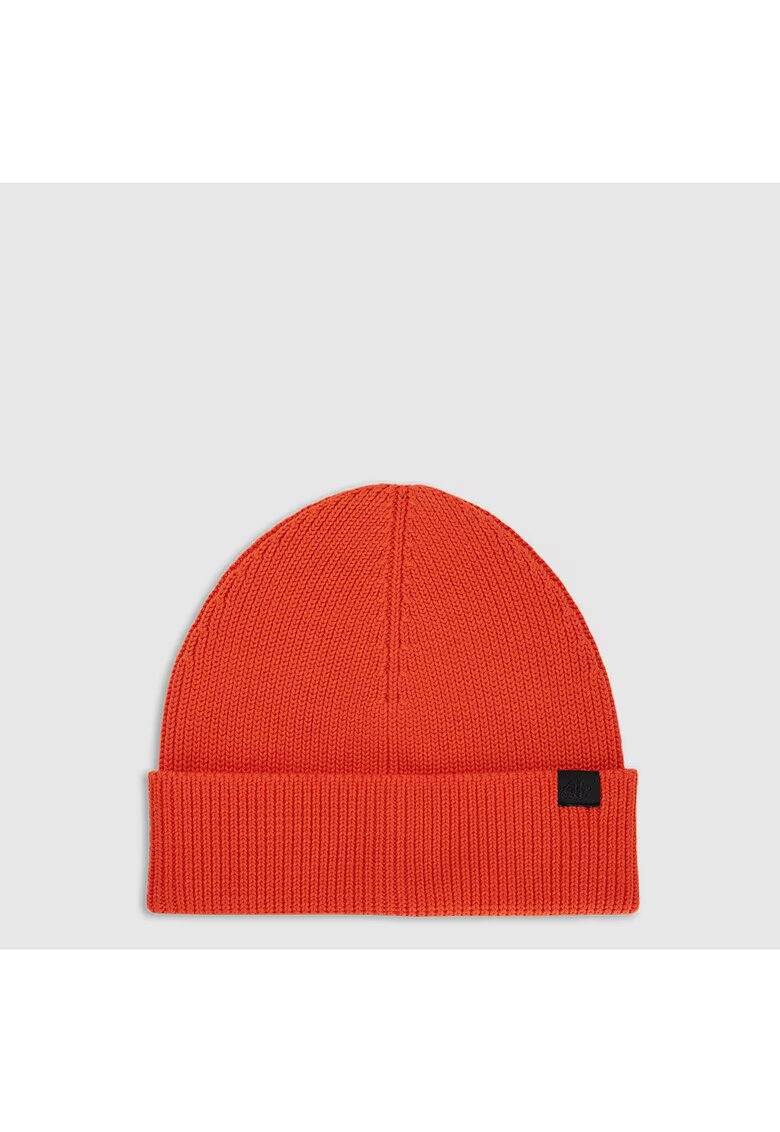 4F Caciula beanie barbati rosu - uni - 100% bumbac - sezon toamna-iarna 2025