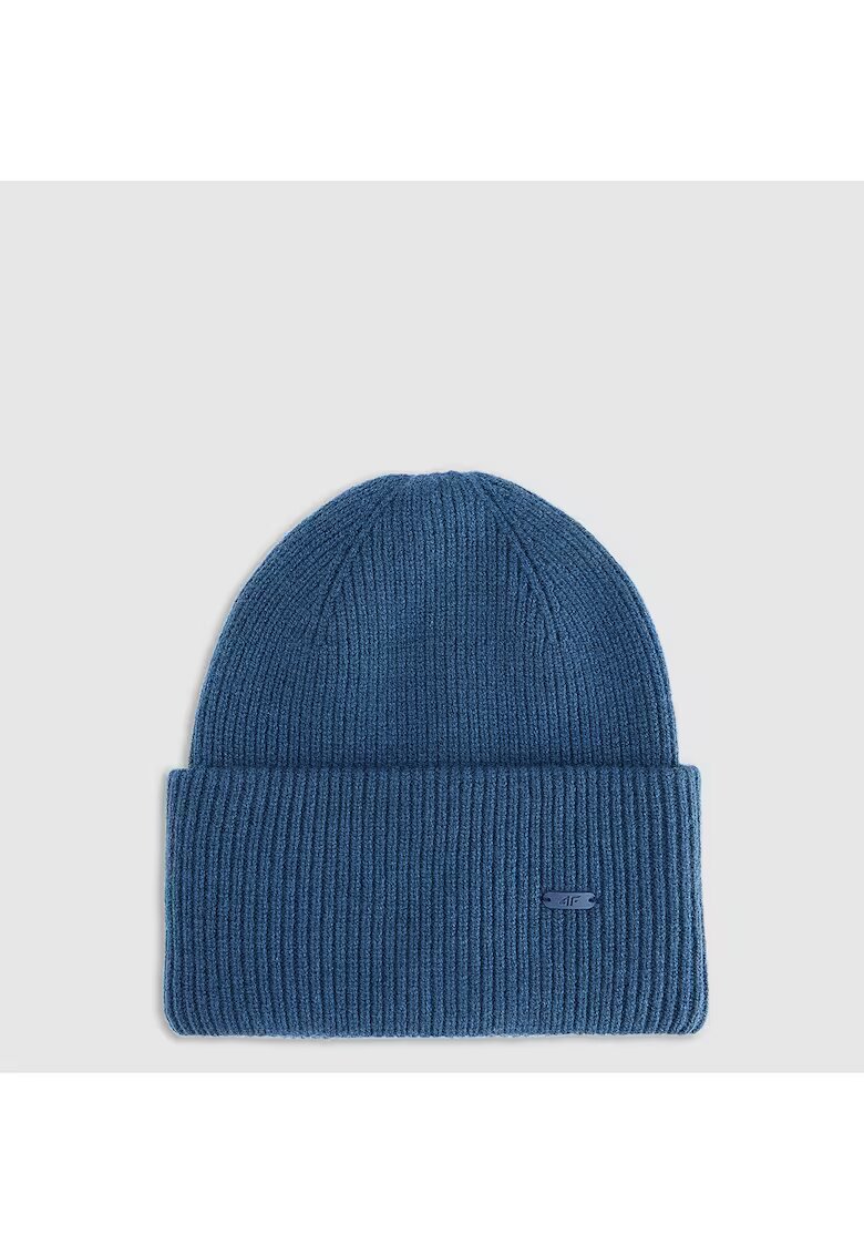 4F Caciula beanie unisex bleumarin - poliester - marime universala