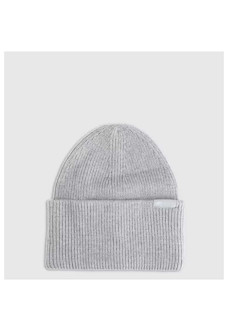 4F Caciula beanie unisex - gri - marime universala