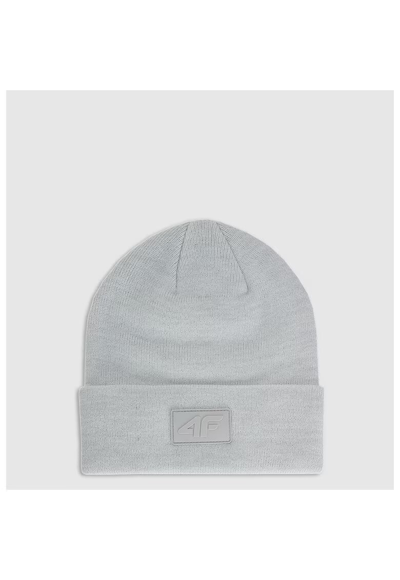 4F Caciula beanie unisex gri - poliester - dimensiune universala