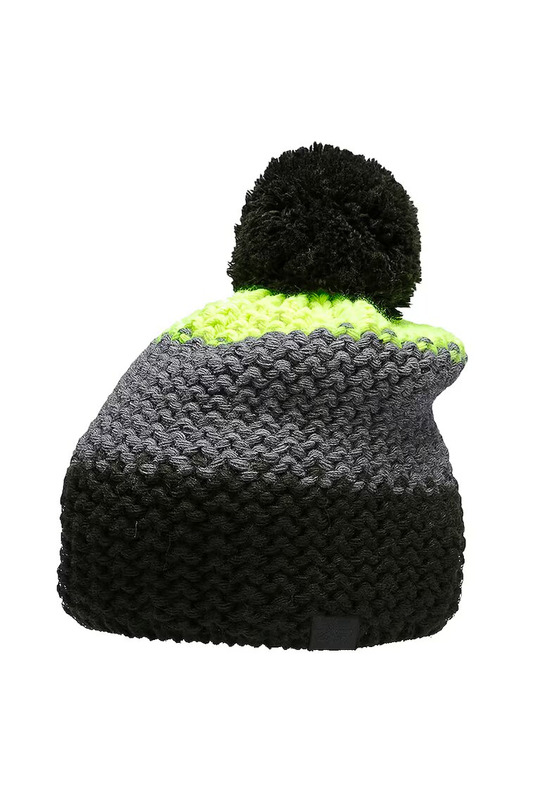4F Caciula copii cu pompon - HJZ22 JCAM006 72N - Acril/Lana - - Verde/Negru