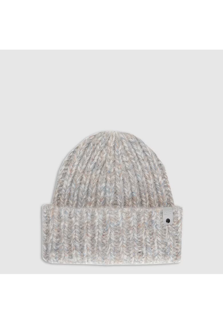 4F Caciula dama model beanie - culoare albastra - marime universala