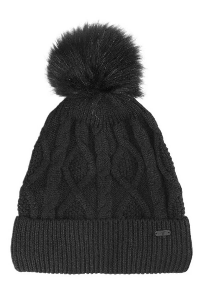 4F Caciula dama Negru - Negru