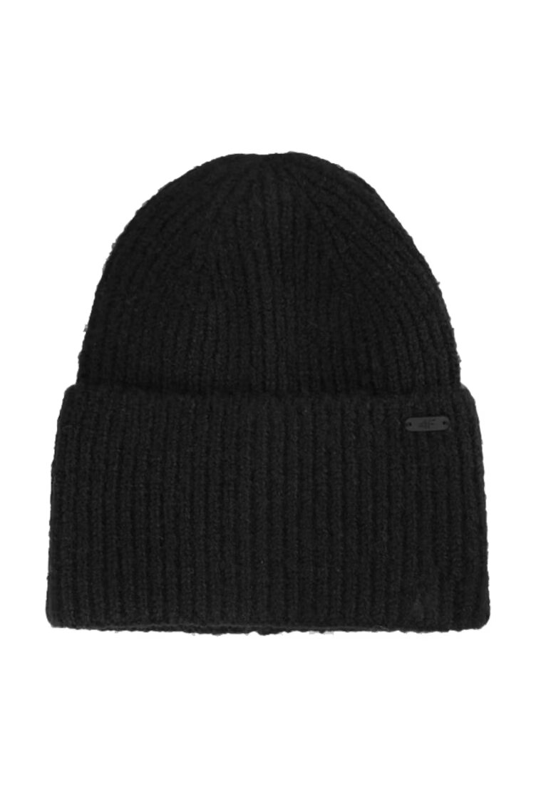 4F Caciula dama Poliester - Negru -