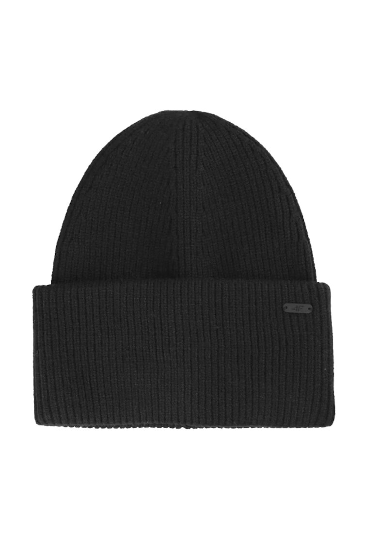 4F Caciula dama Poliester - Negru -