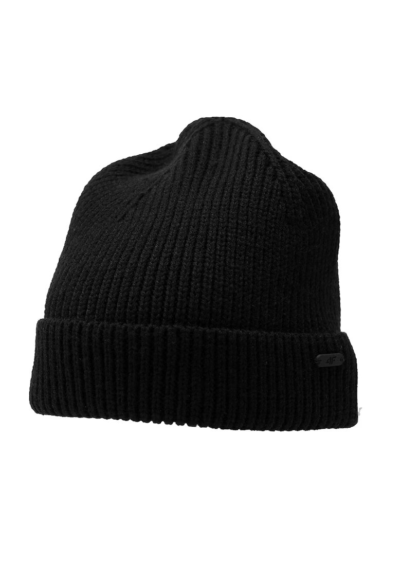 4F Caciula dama Poliester - Negru -