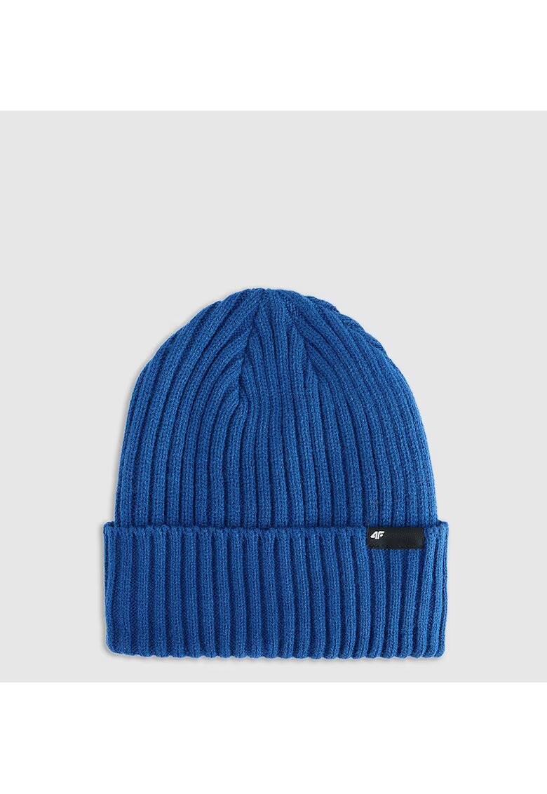 4F Caciula de iarna barbati model beanie - albastra - M