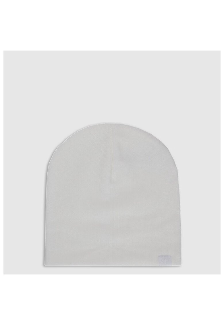 4F Caciula de iarna copii unisex - alb - poliester - one size