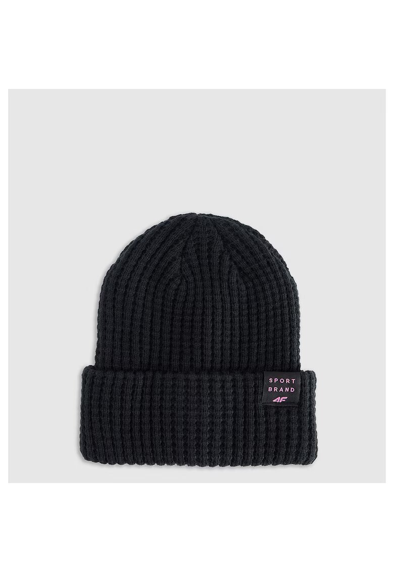 4F Caciula de iarna pentru copii - neagra - unisex - poliester -