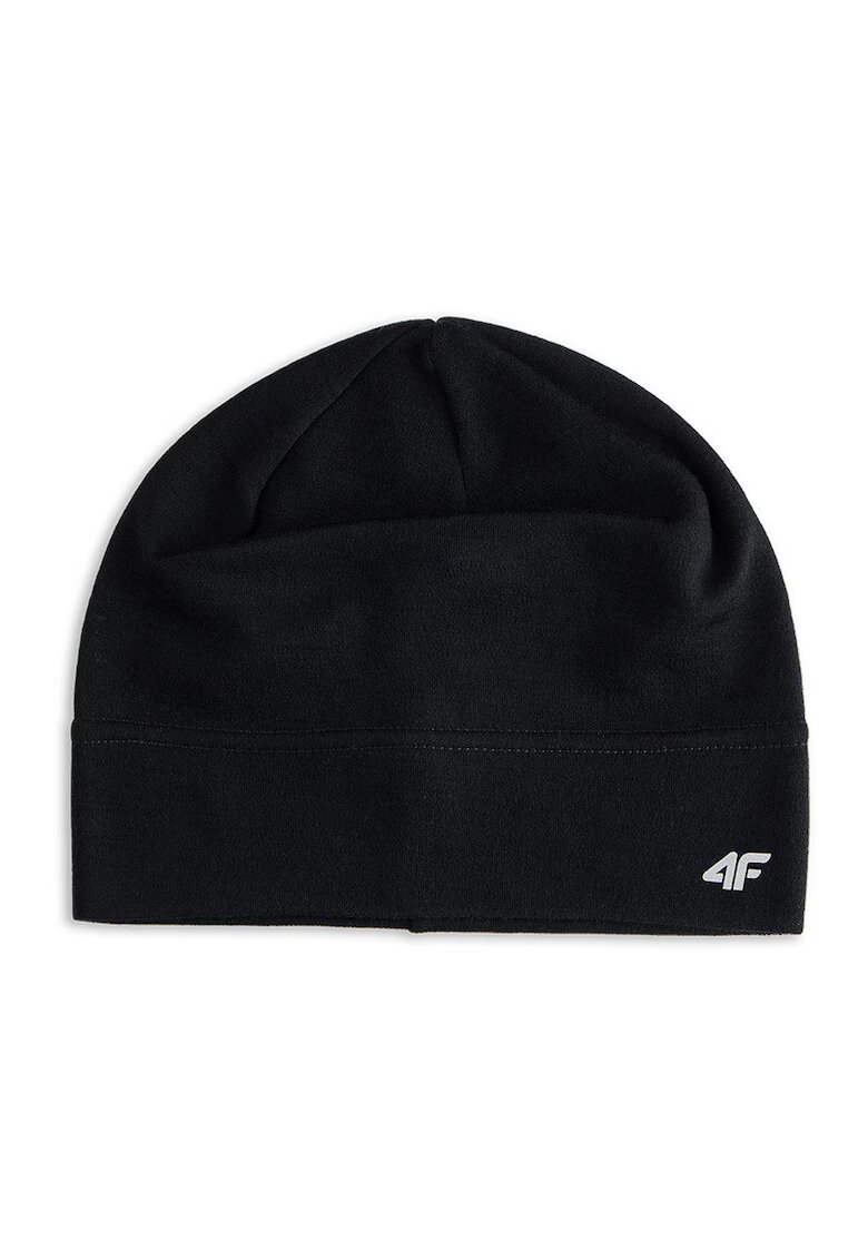 4F Caciula Unisex din Lana Merino Beanie - Negru Intens pentru Trekking - Sport Outdoor - AW25
