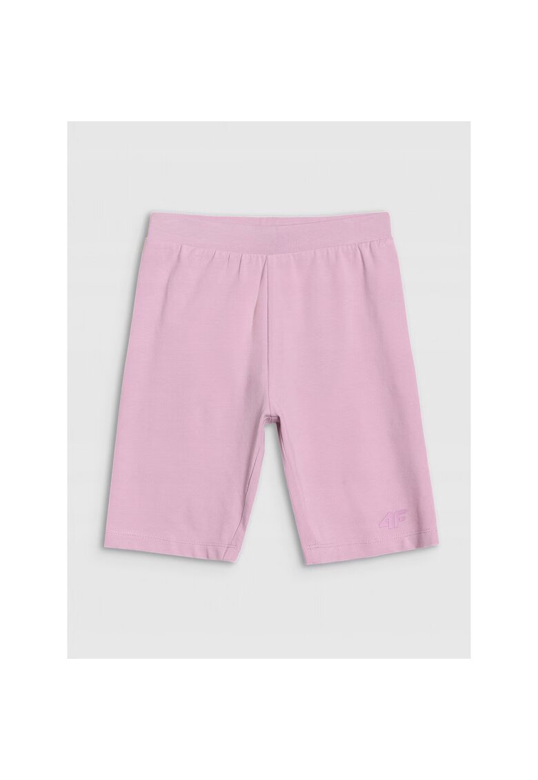 4F Colanti ciclism fete slim fit - roz - 95% bumbac - sezon primavara-vara